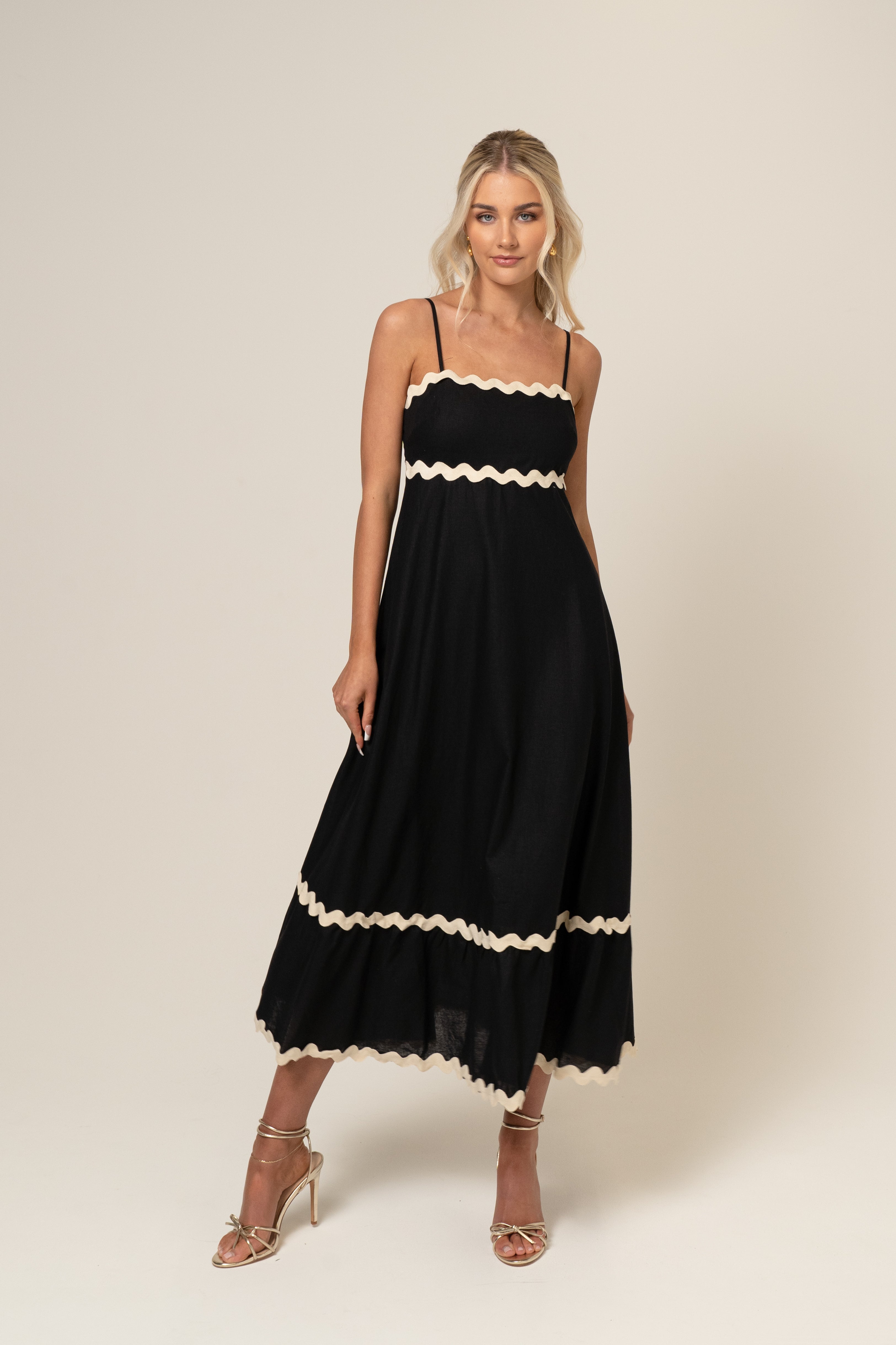 Millie Ric-Rac Summer Midi Dress