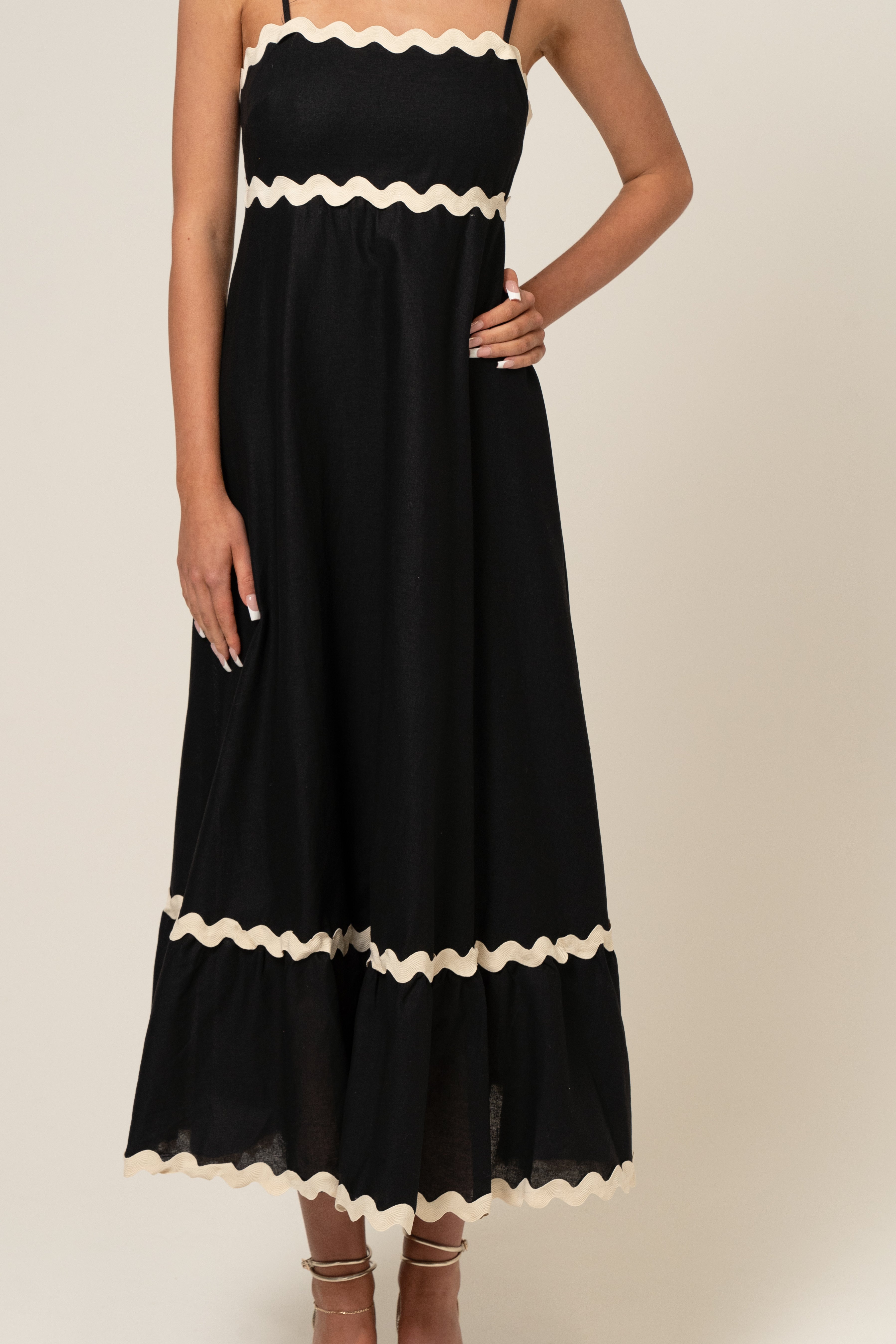 Millie Ric-Rac Summer Midi Dress