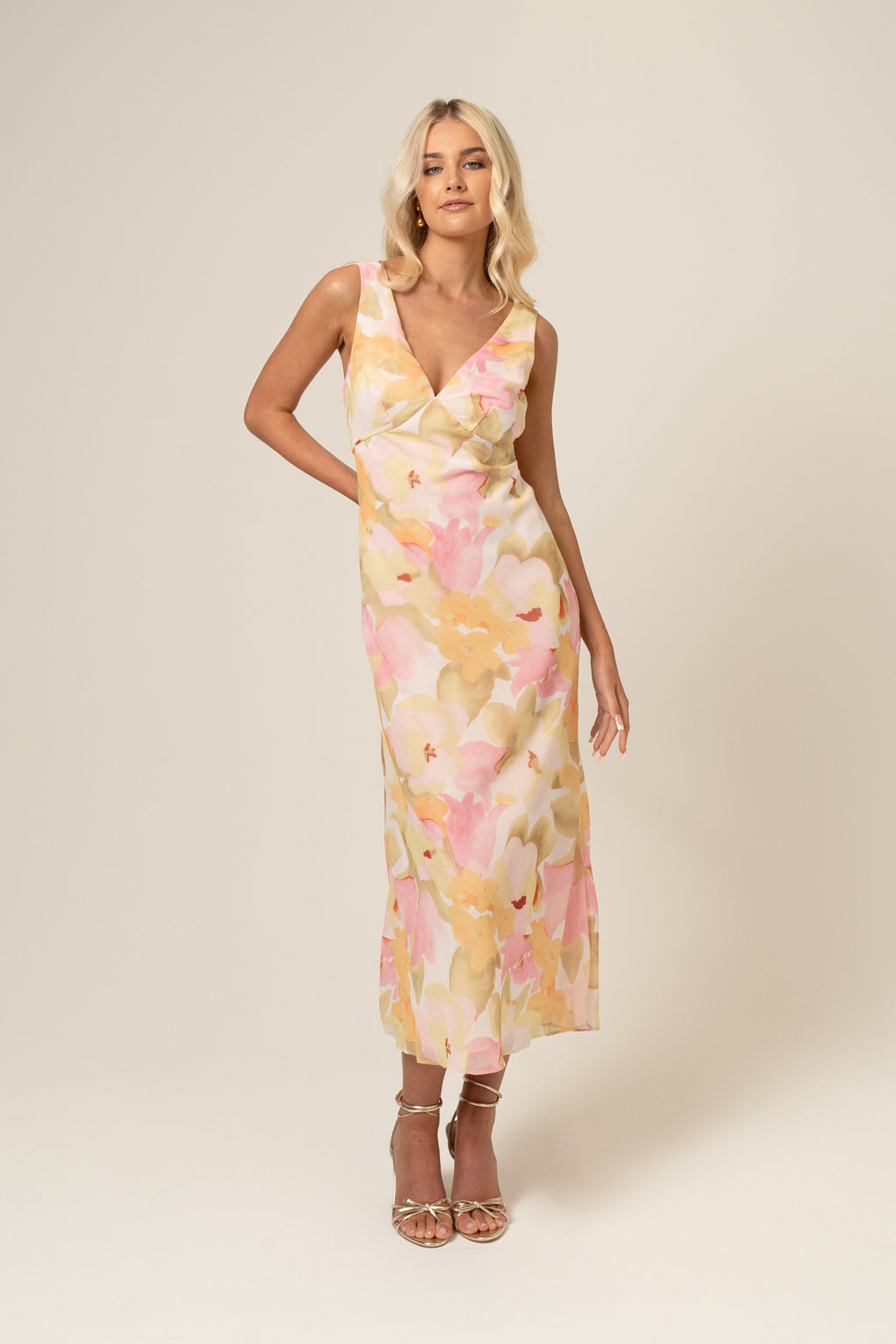 Bailey V-Neck Midi Dress