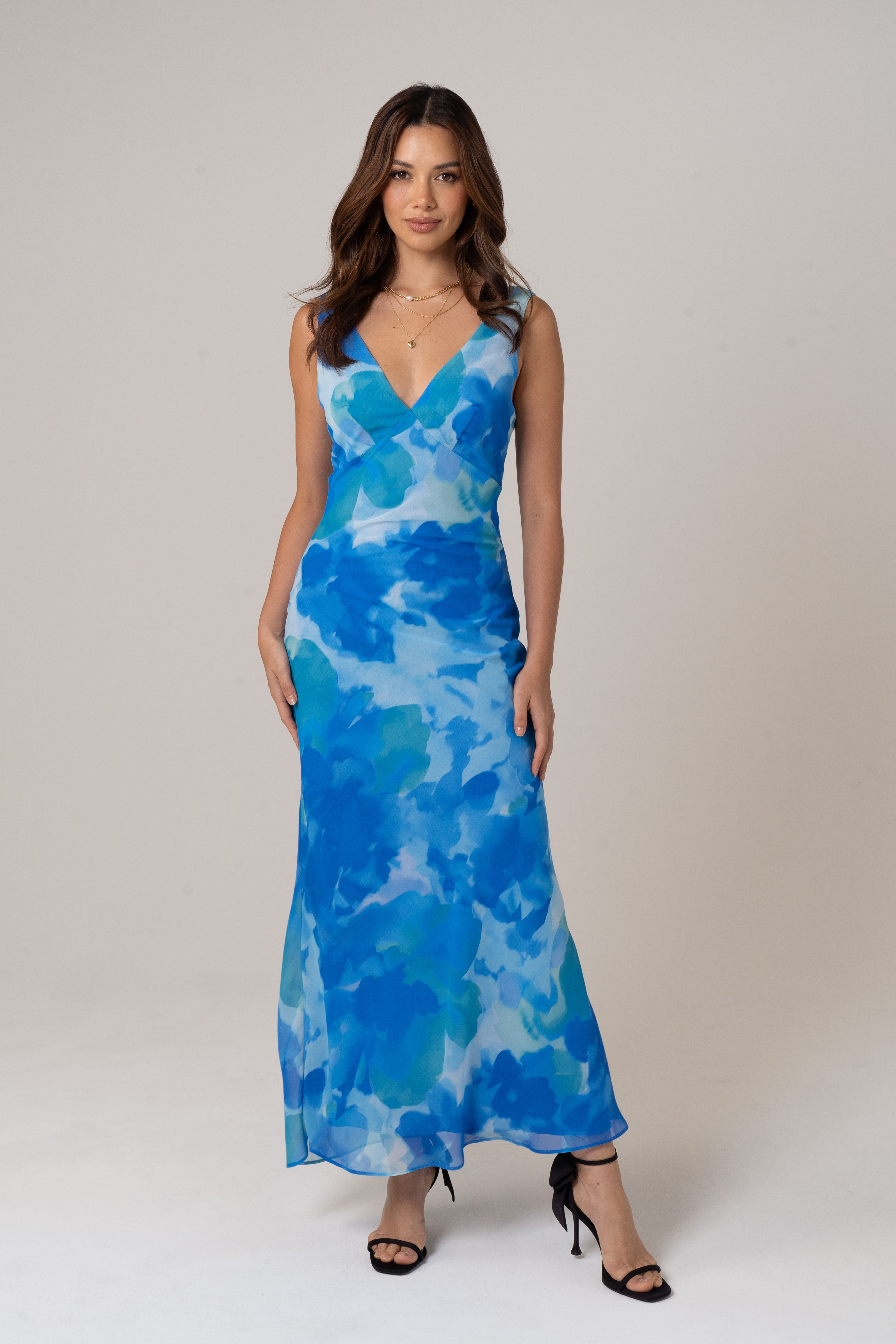 Bailey V-Neck Midi Dress