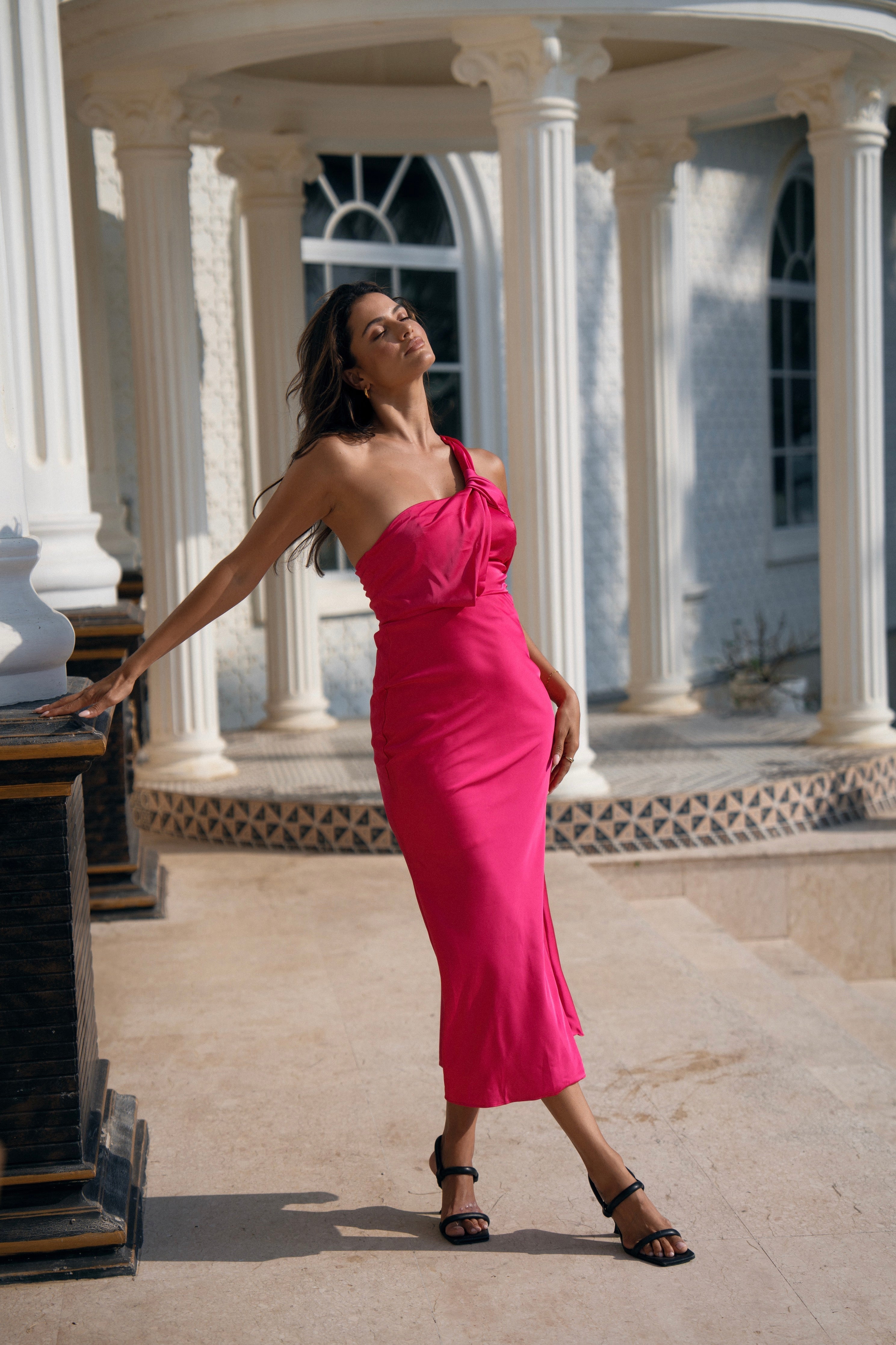 Taylah One Shoulder Midi Cocktail Dress