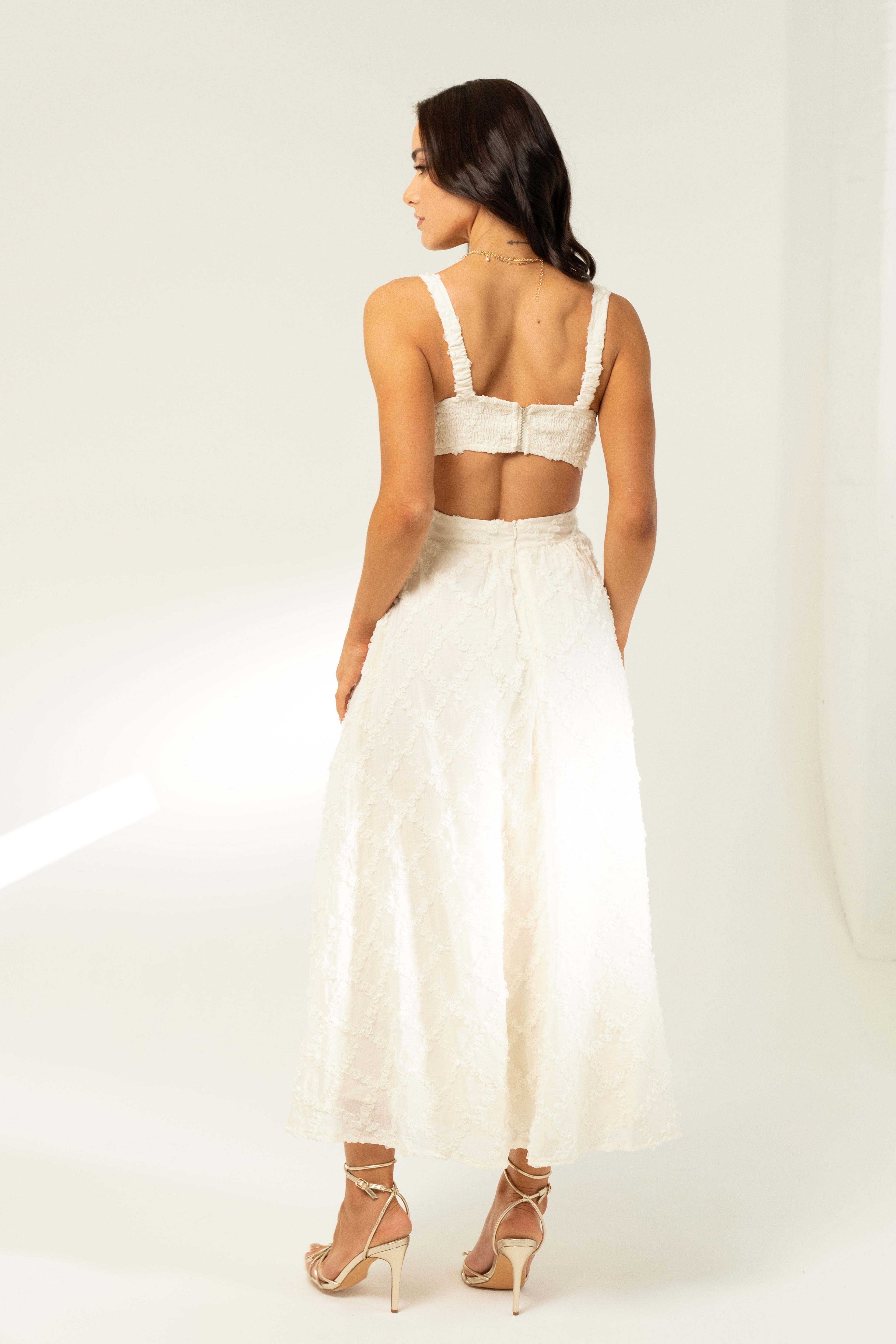 Bree Waist Cut-Out Midi Dress