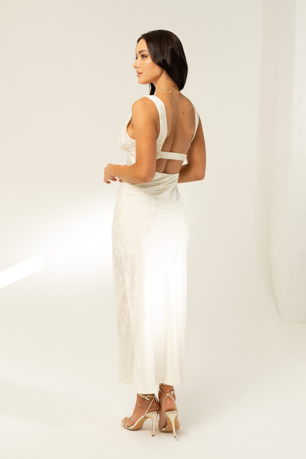 Maddie V-Neck Classic Midi Dress