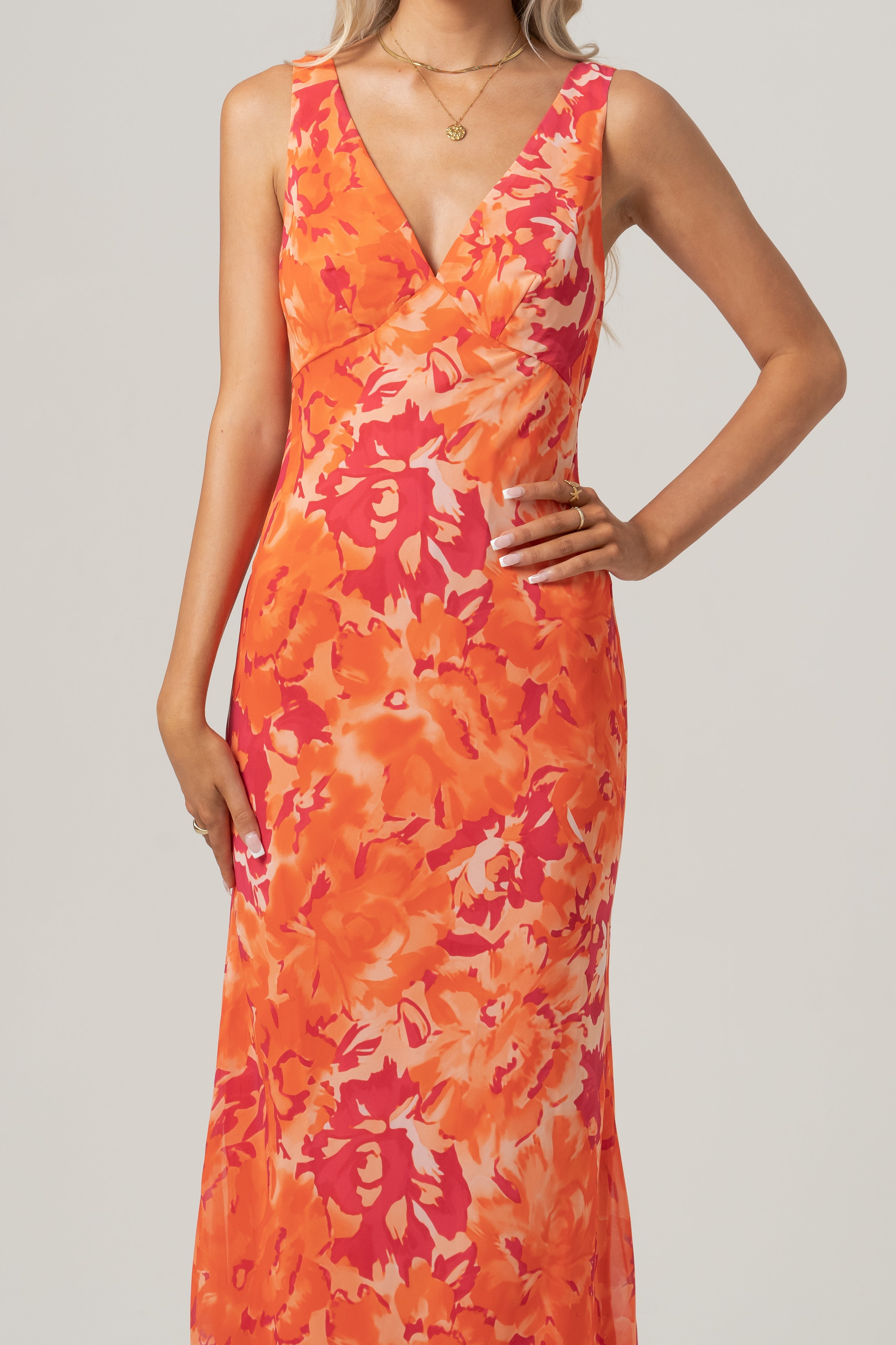 Bailey V-Neck Midi Dress