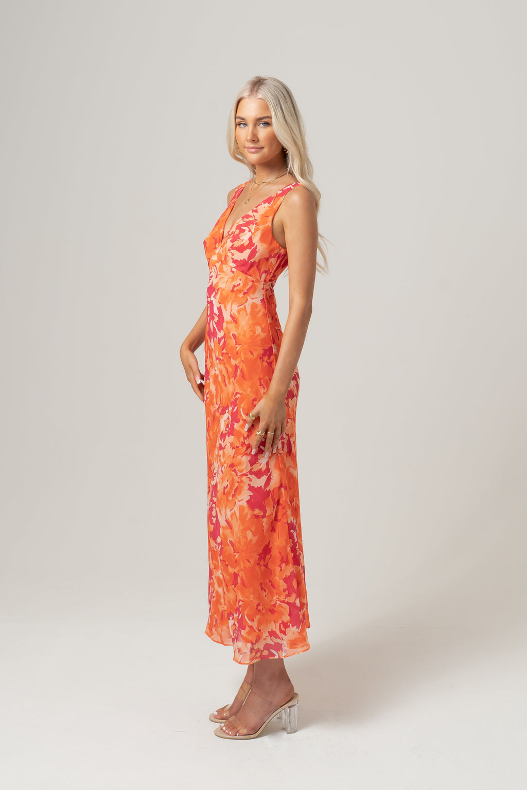 Bailey V-Neck Midi Dress