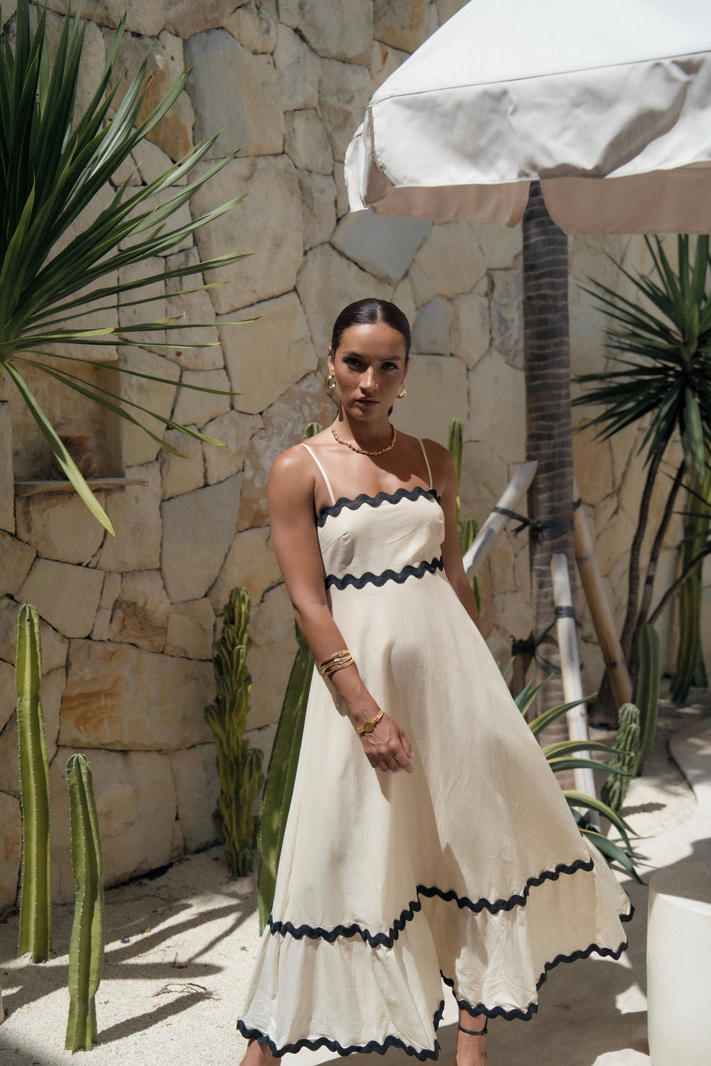 Millie Ric-Rac Summer Midi Dress