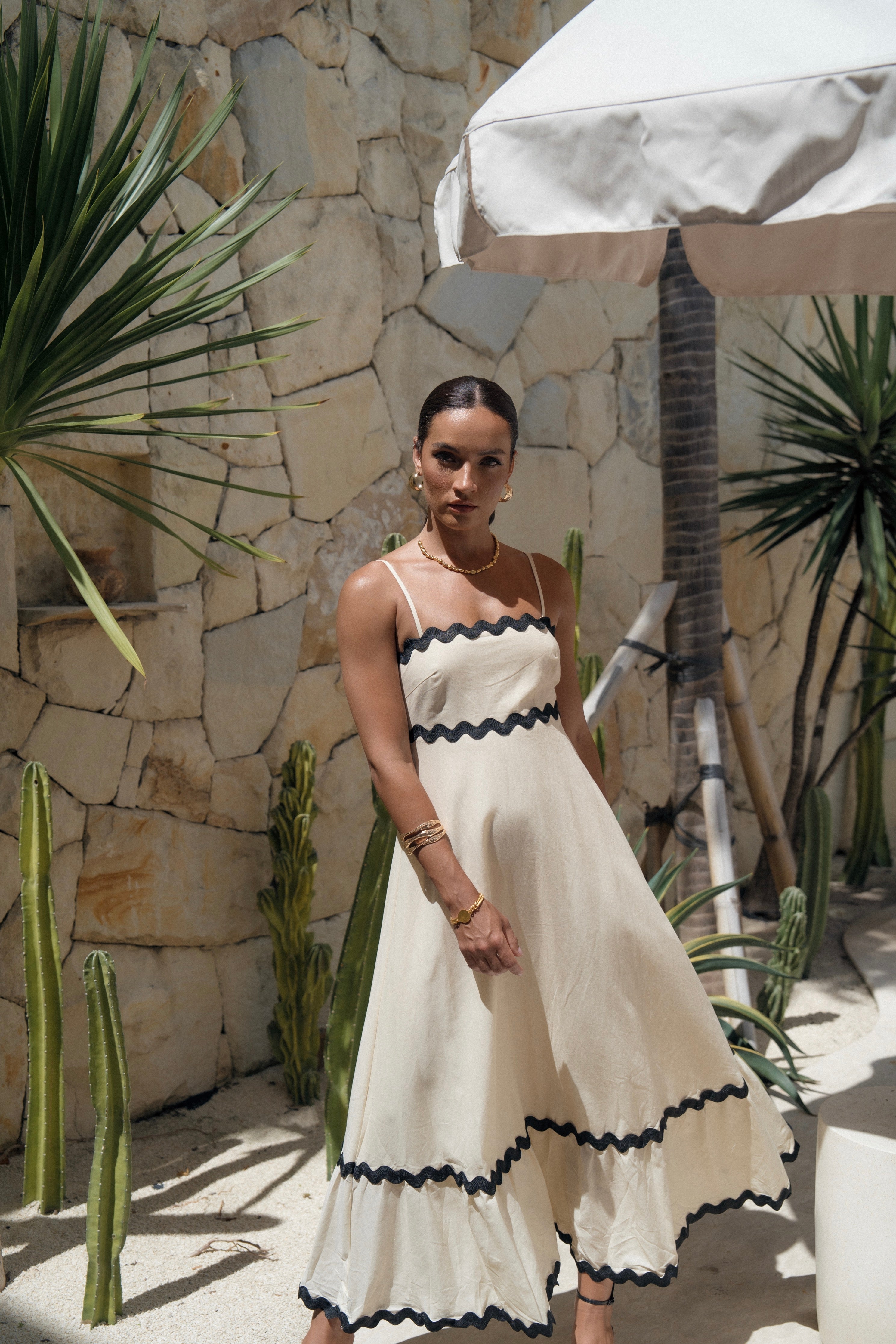 Millie Ric-Rac Summer Midi Dress