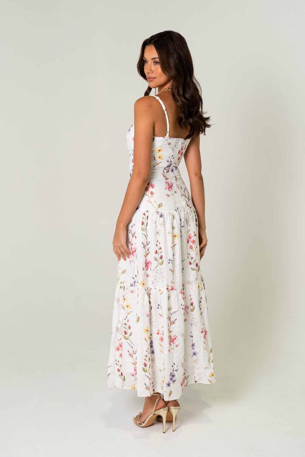 Fleur Floral Print Midi Dress