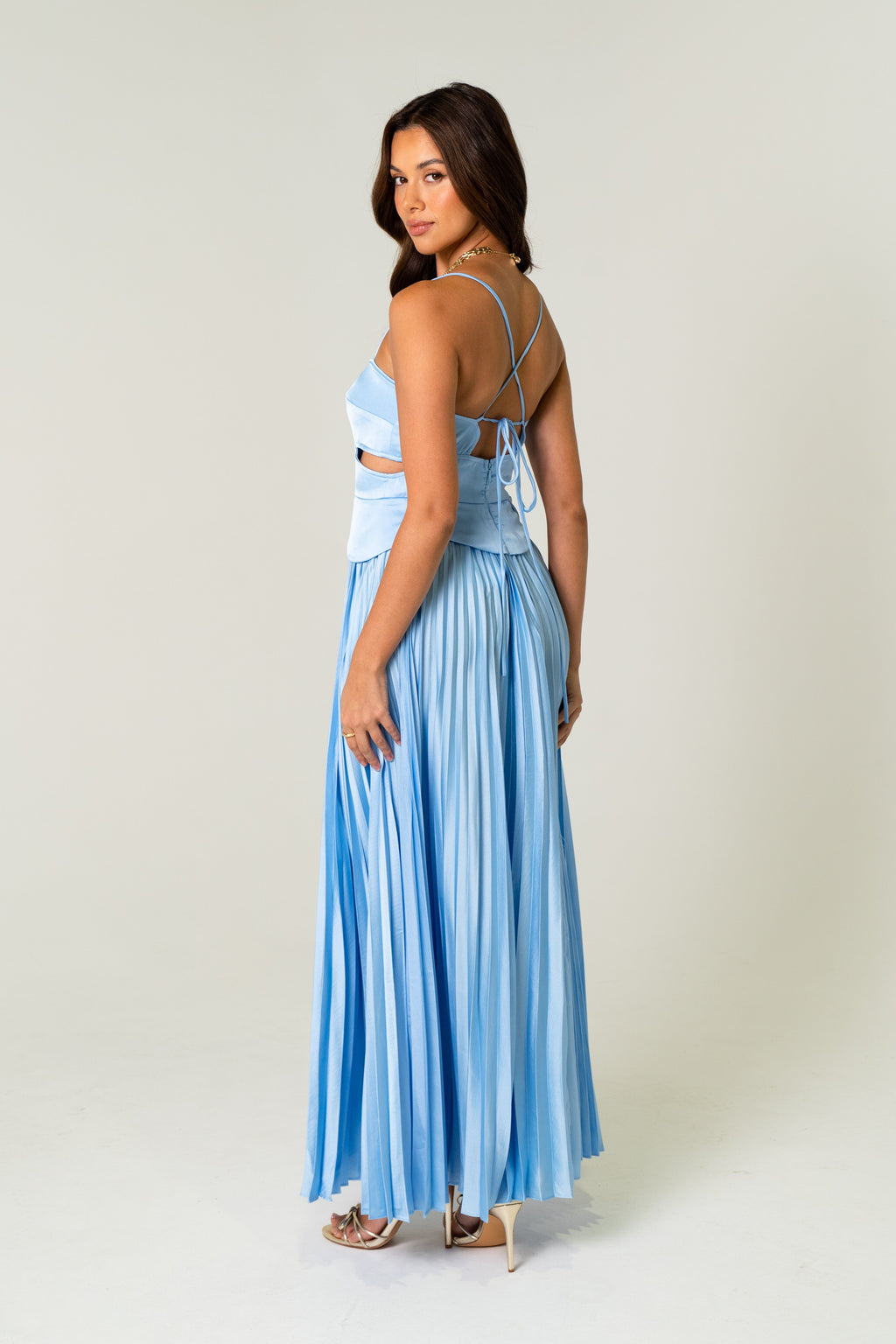 April Vintage Glam Midi Dress