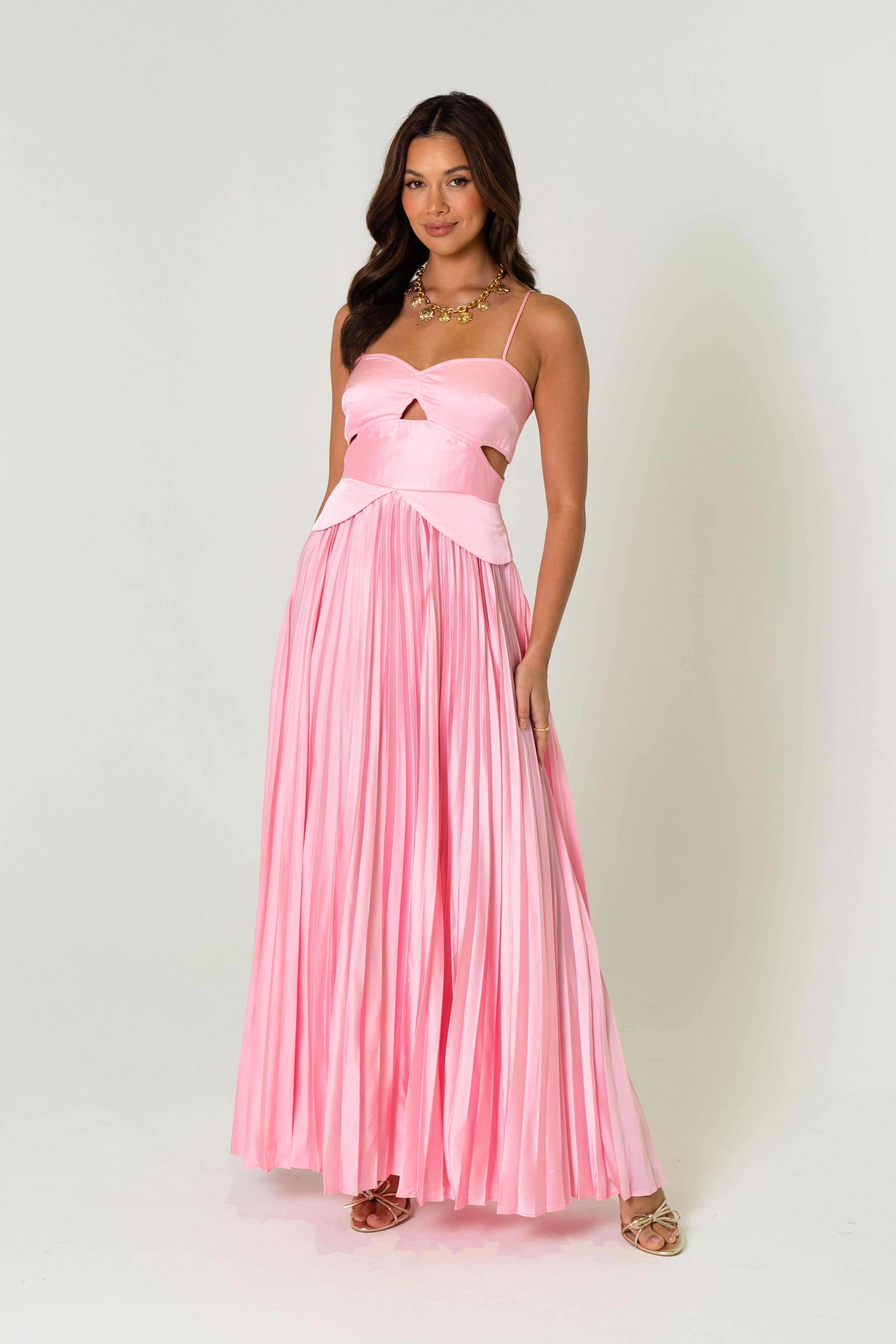 April Vintage Glam Midi Dress