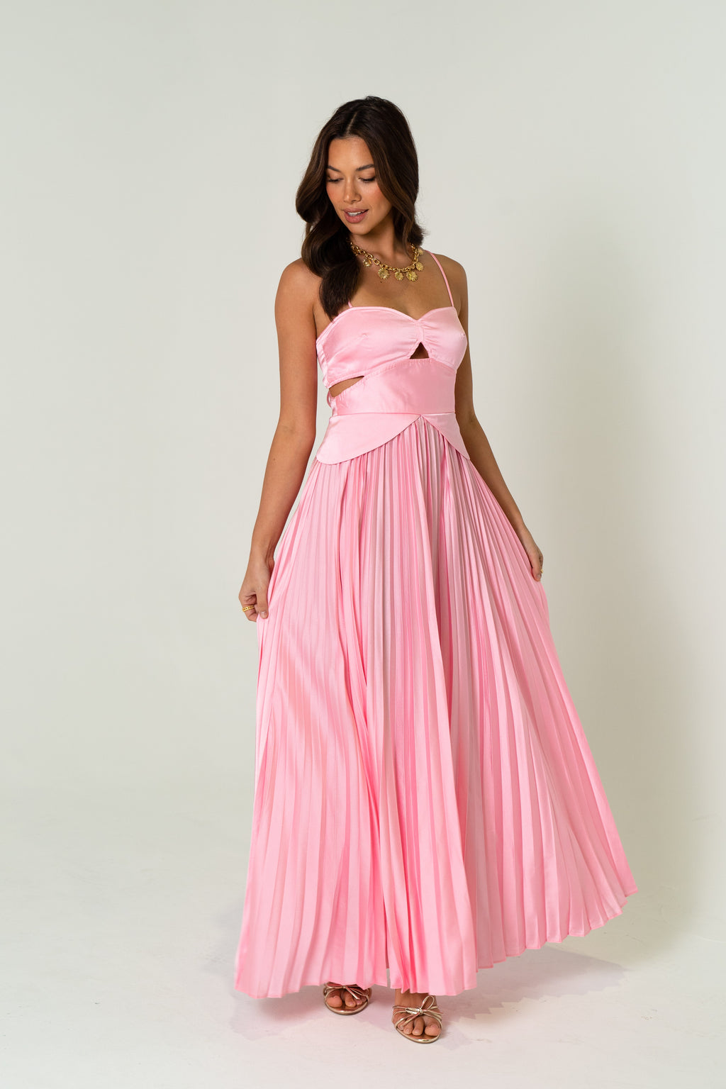 April Vintage Glam Midi Dress