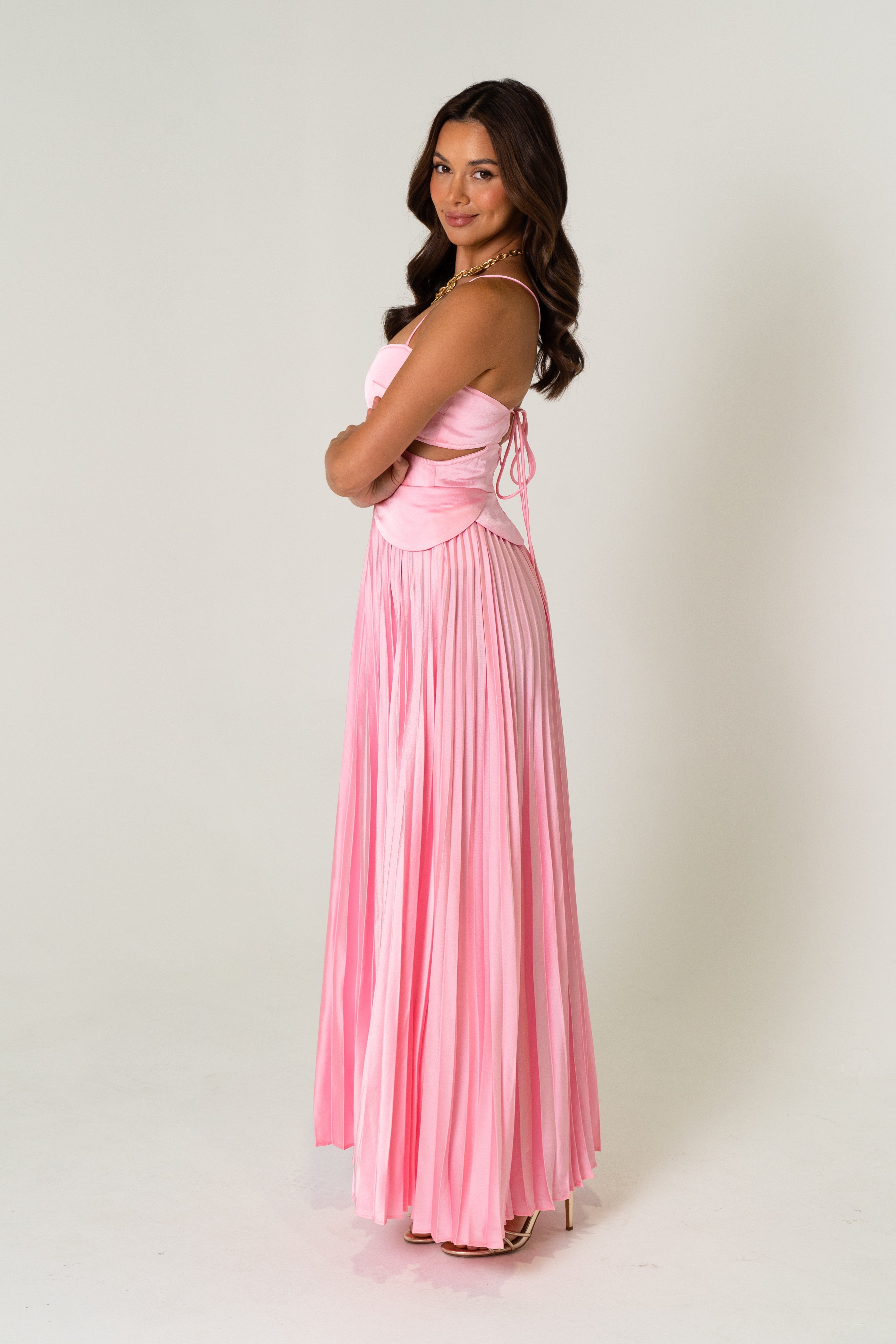 April Vintage Glam Midi Dress