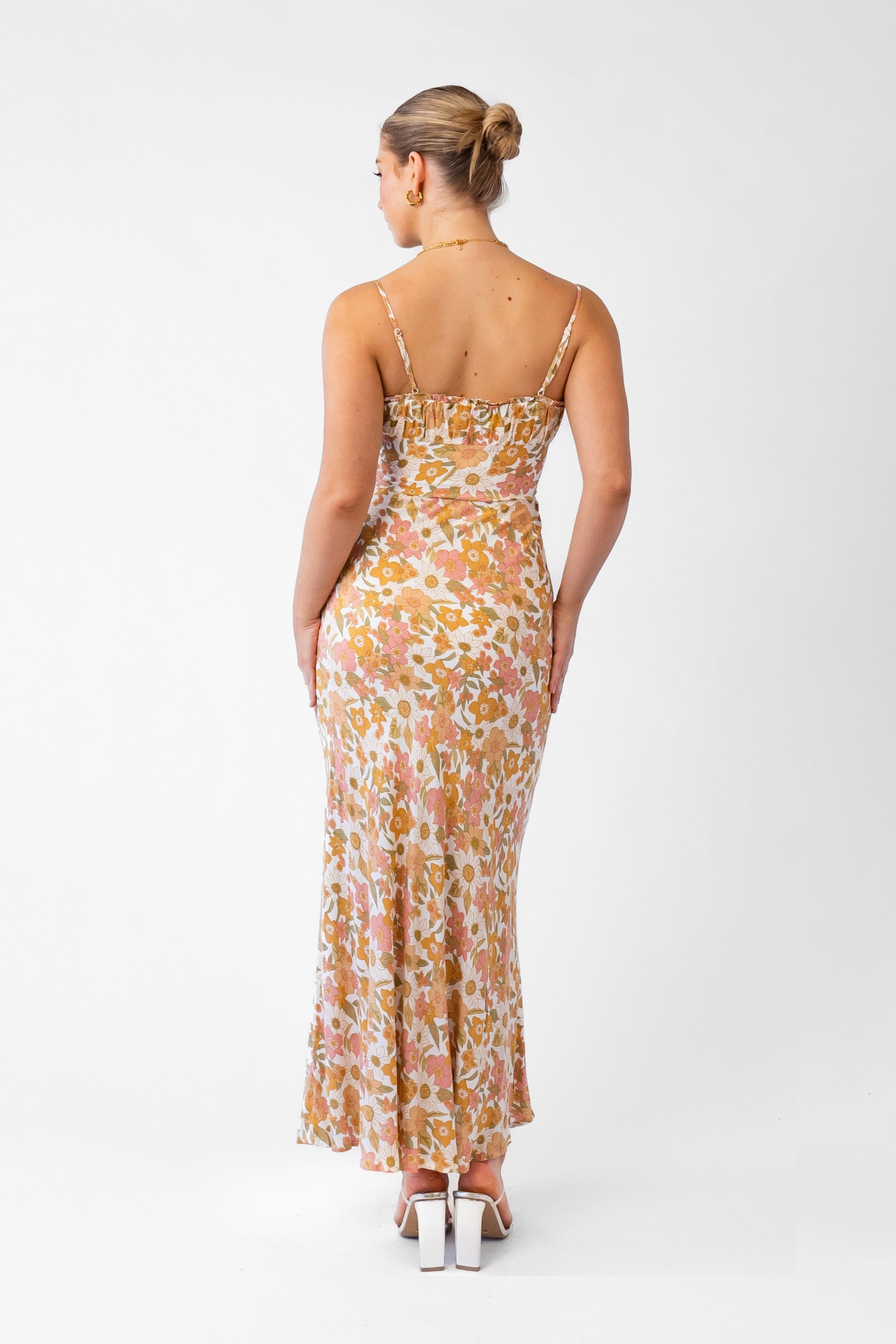 Emily Classic Midi Dress - Floral Print