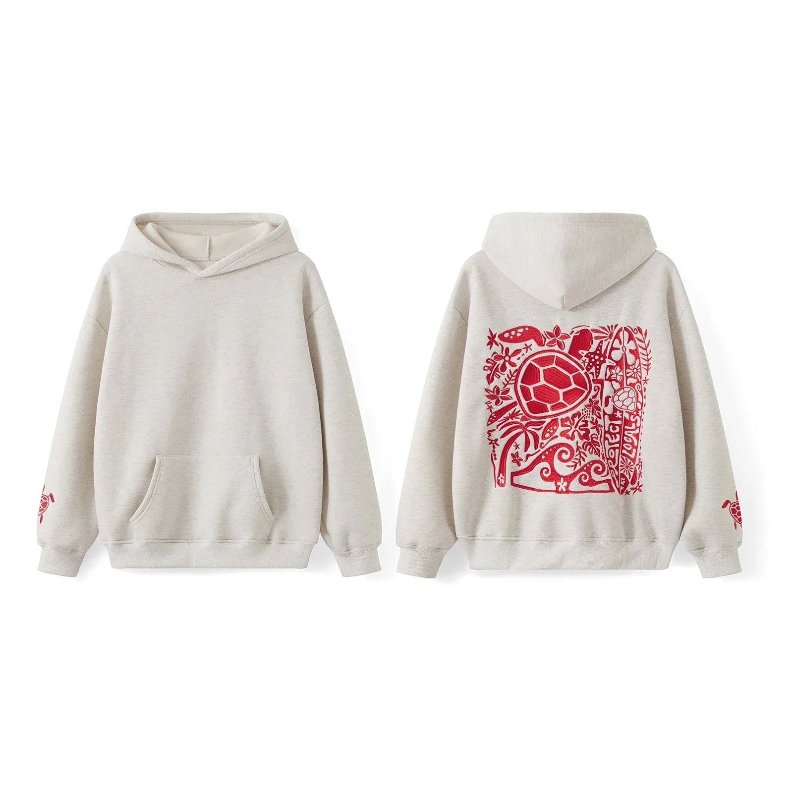 Embroidered Turtle Hoodie