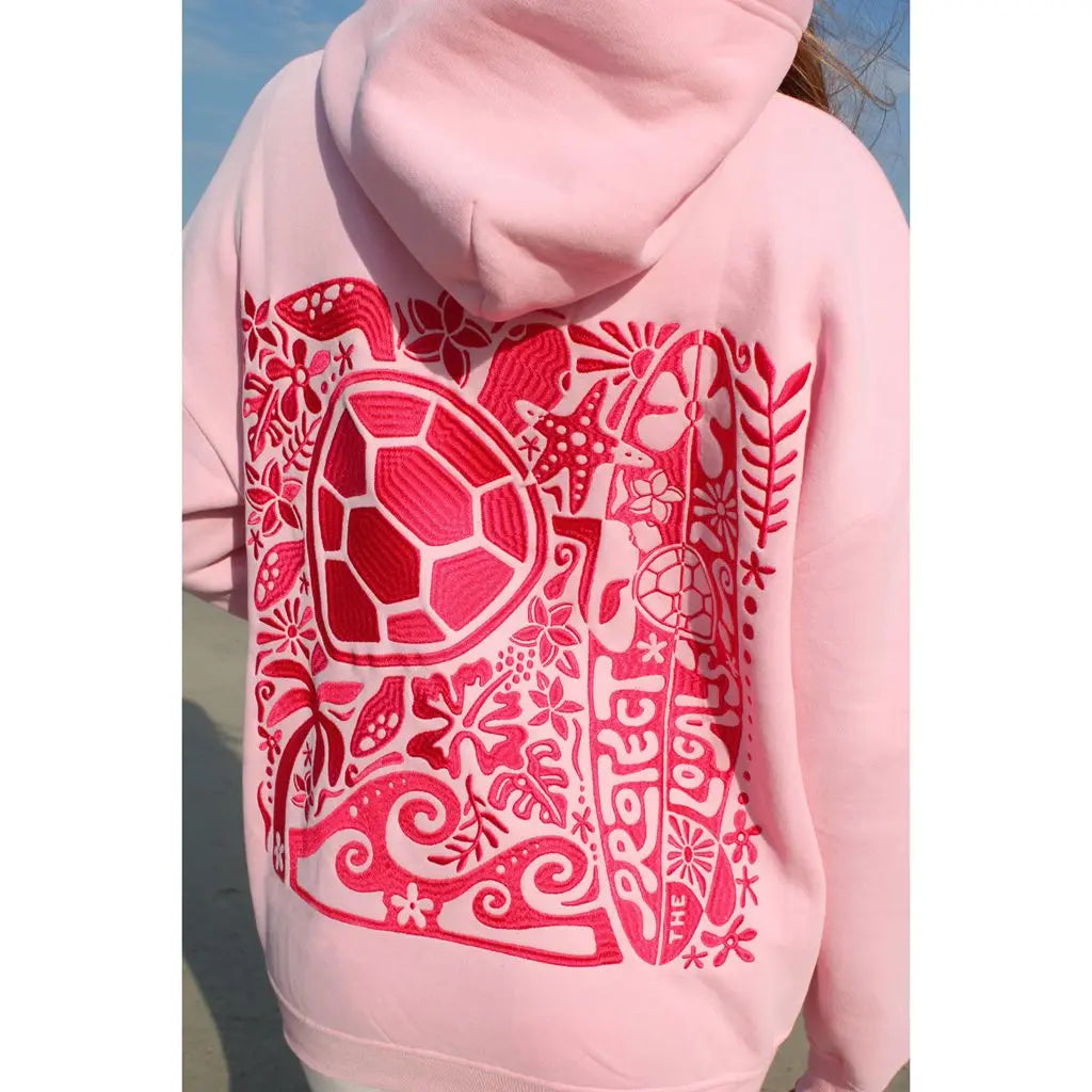Embroidered Turtle Hoodie