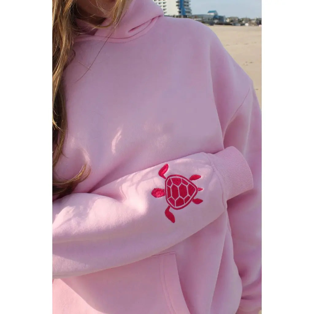Embroidered Turtle Hoodie