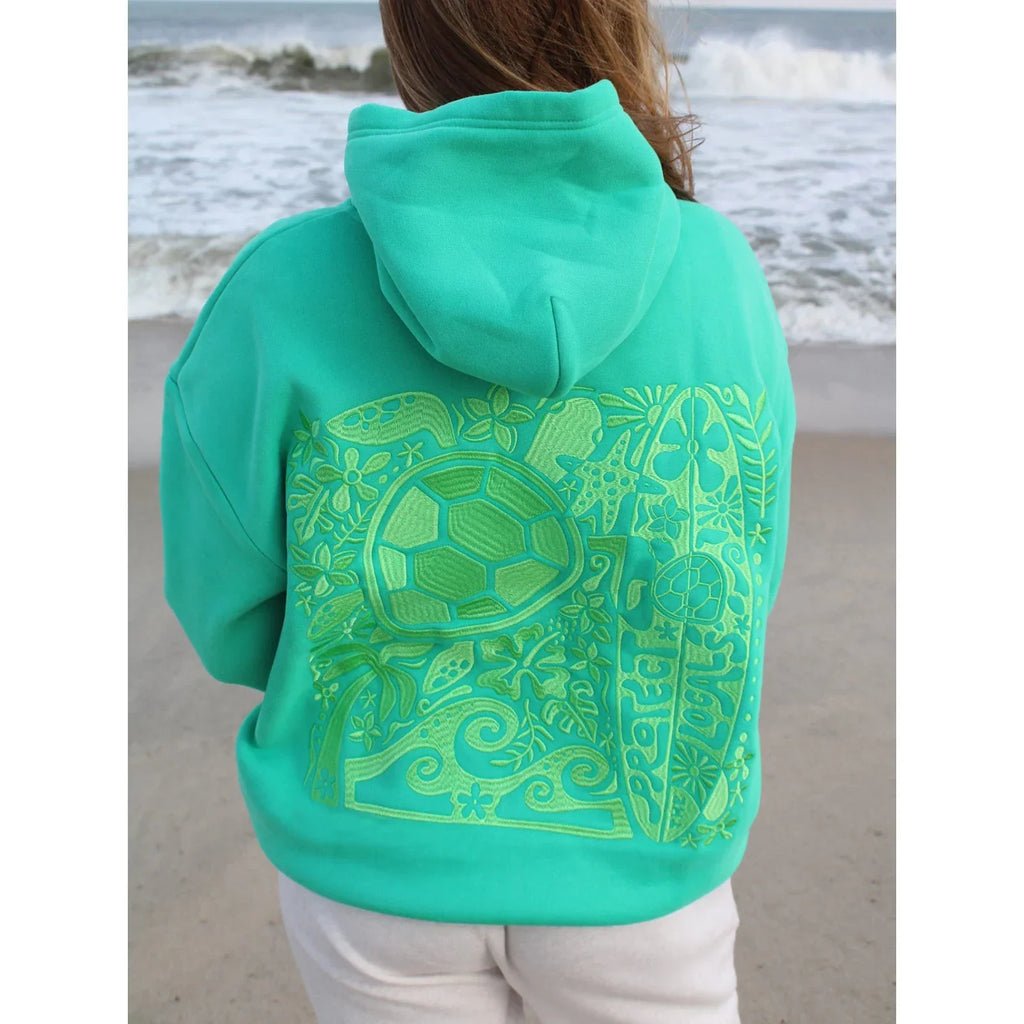 Embroidered Turtle Hoodie