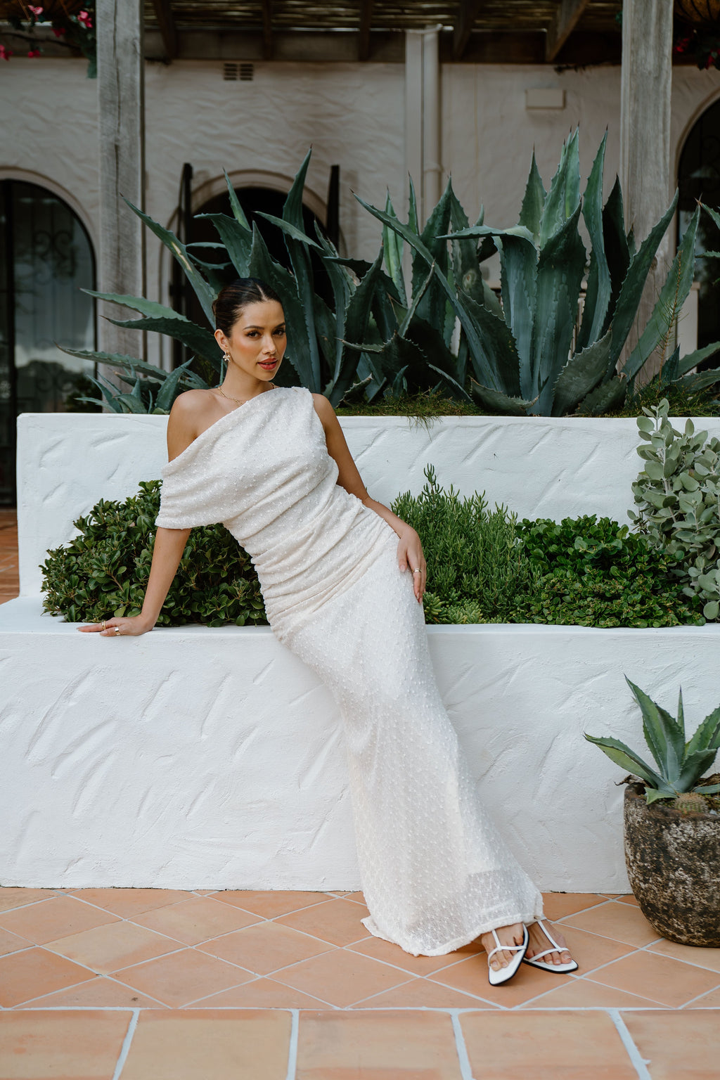 Ebony Two Piece Set - Drop Shoulder Top & Maxi Skirt