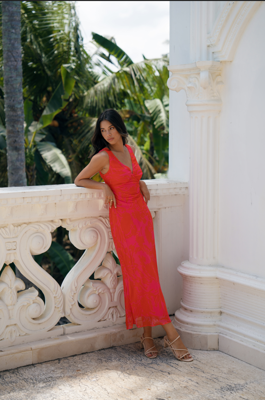 Bailey V-Neck Midi Dress