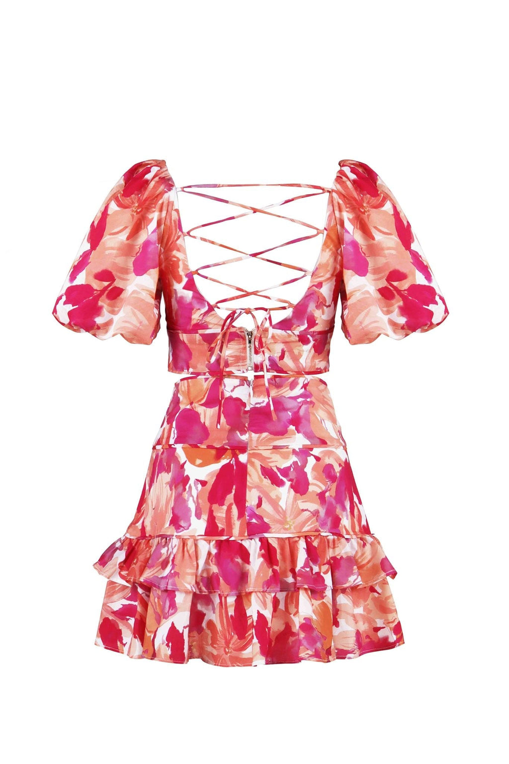 Corinna Two Piece Print Set - Top & Mini Skirt