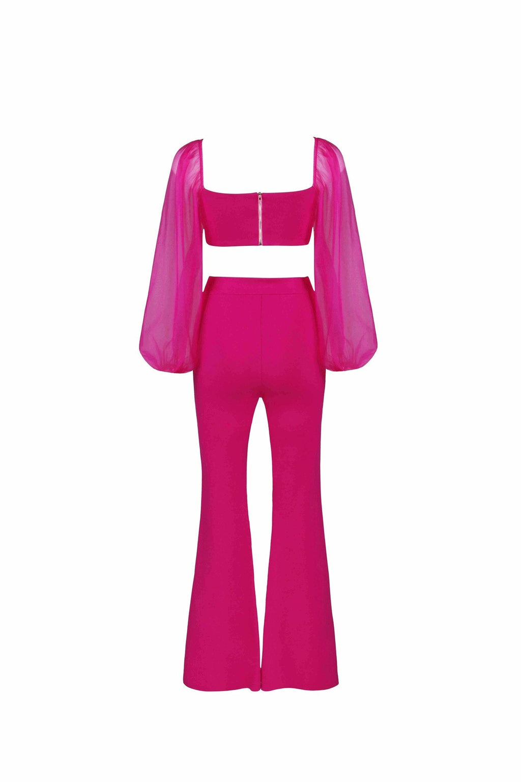 Aliya Two Piece Set - Cropped Top & Pant Set