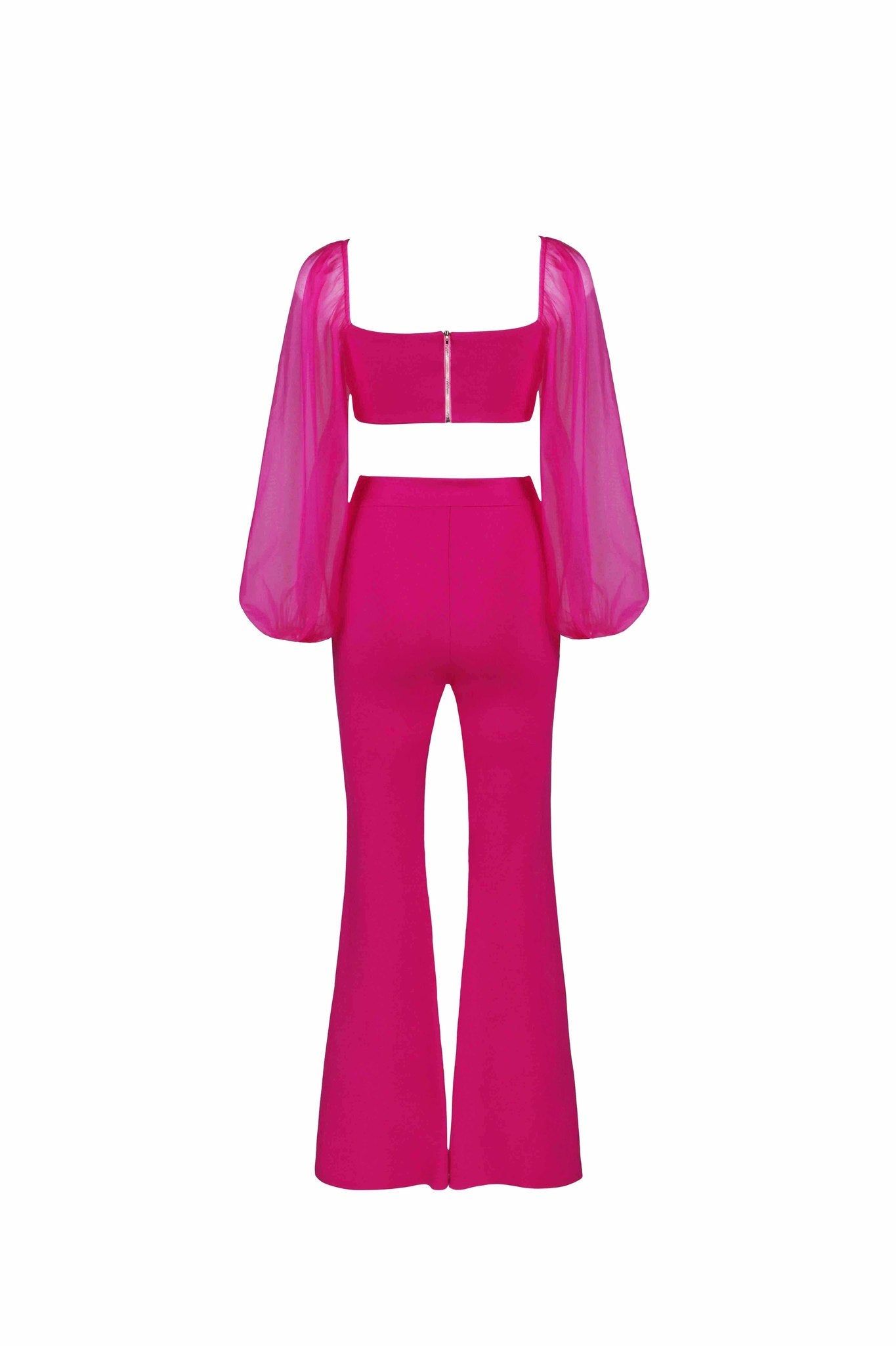 Aliya Two Piece Set - Cropped Top & Pant Set