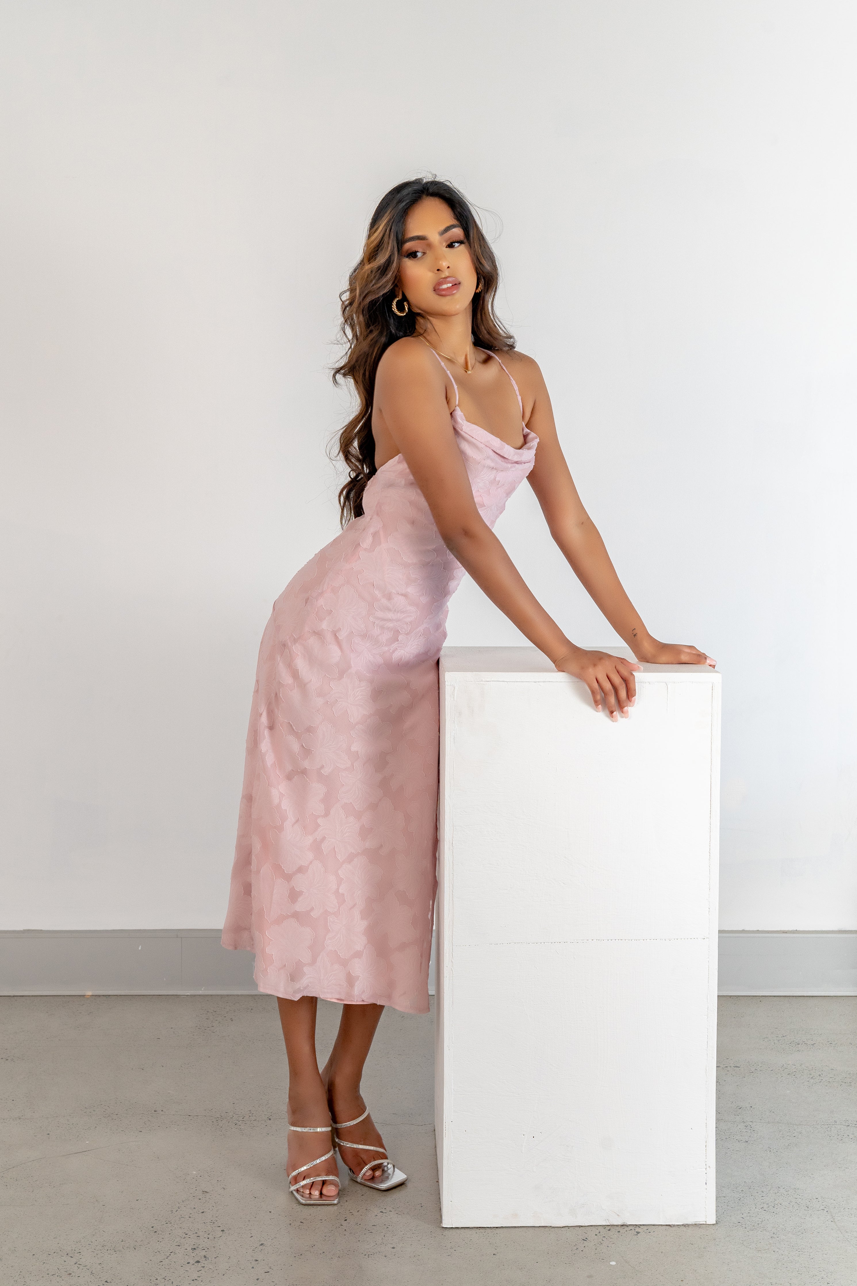 Eleanor Cross Back Midi Dress