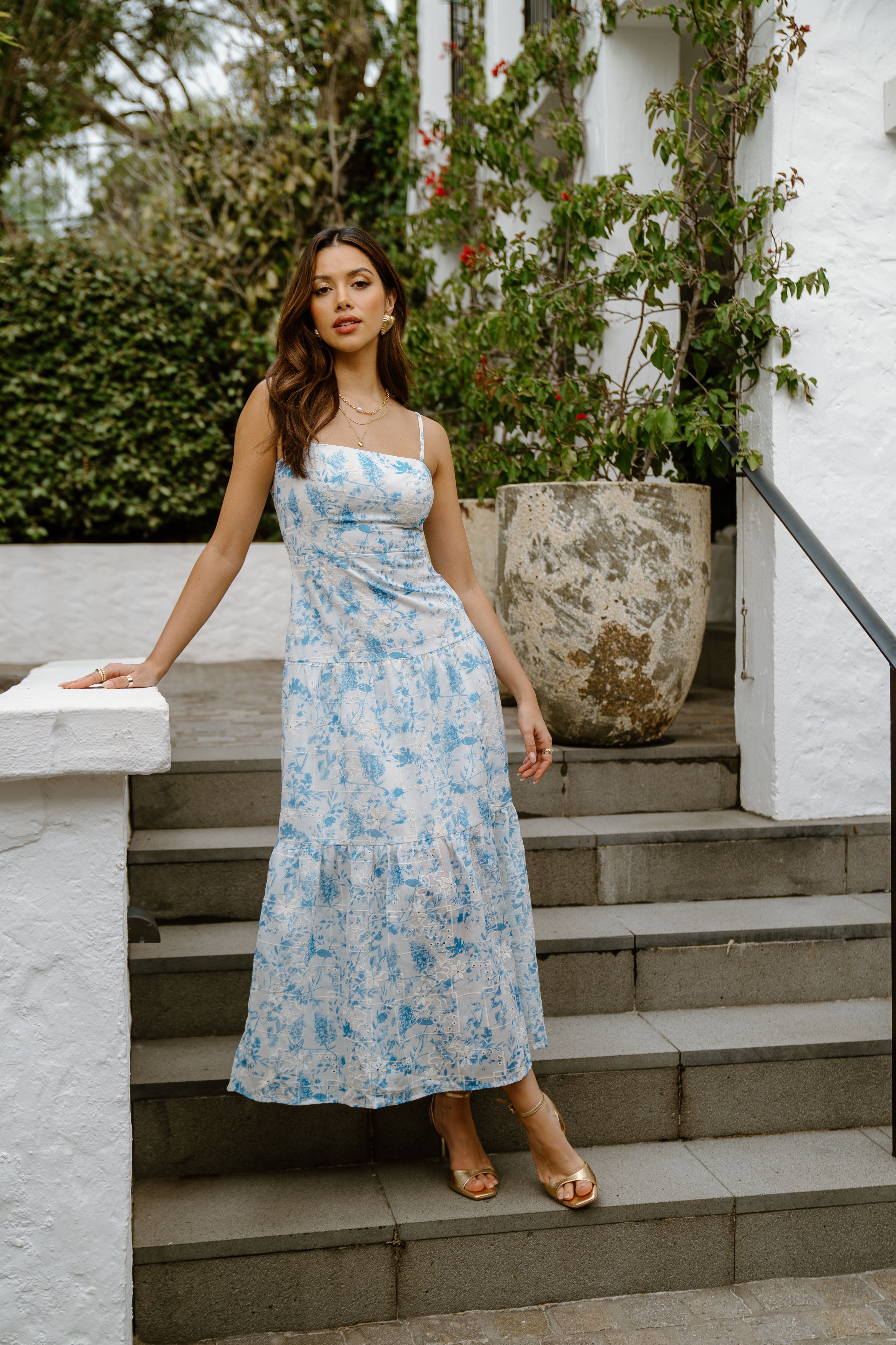 Fleur Floral Print Midi Dress