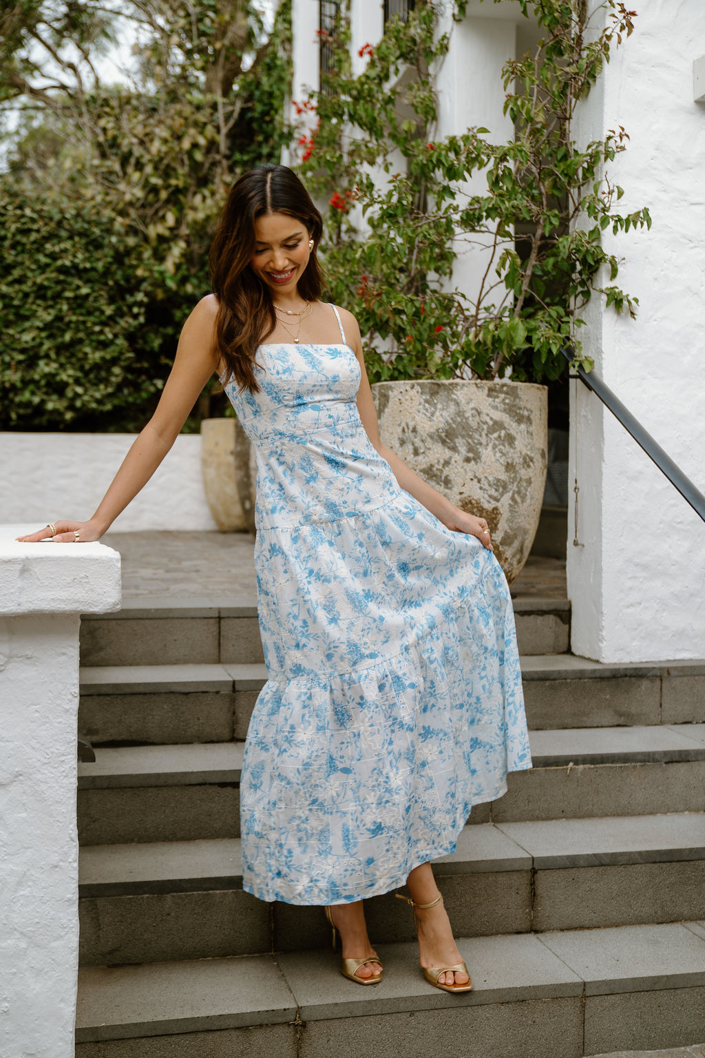 Fleur Floral Print Midi Dress