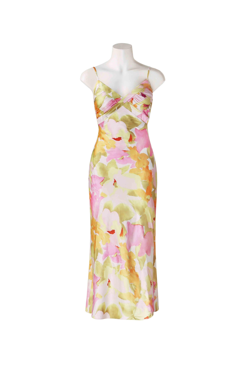 Luna Classic Satin Midi Dress